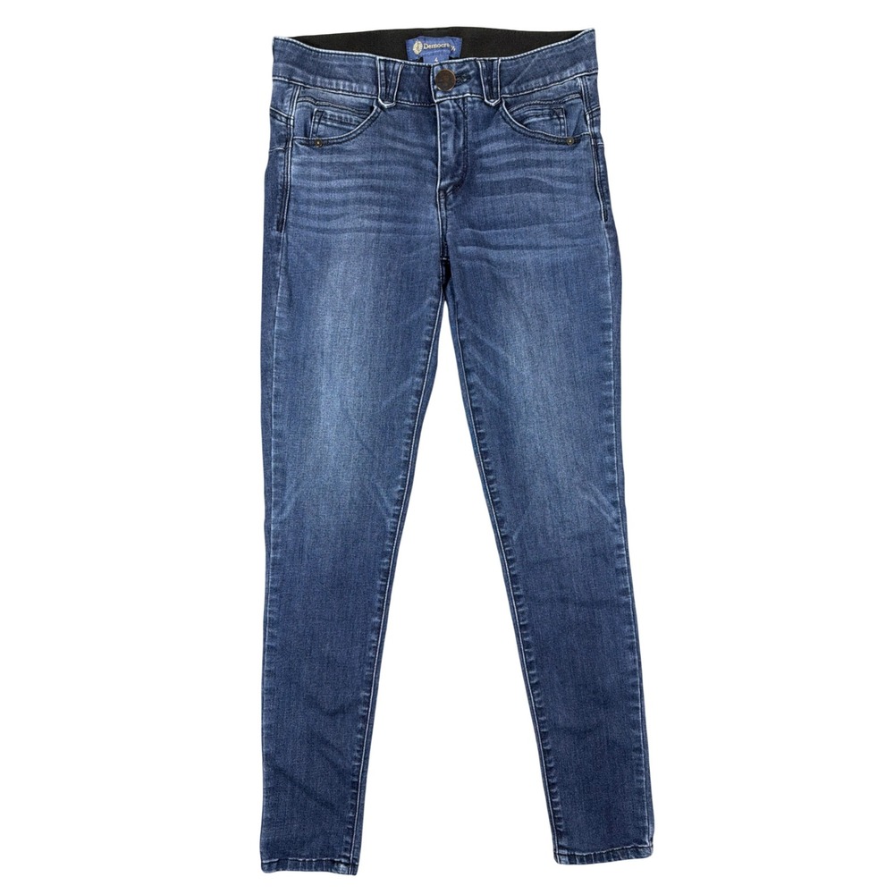 Democracy Ab‎ solution Skinny Jeans Dark Indigo Wash Mid Rise B1105F9AY Womens 4